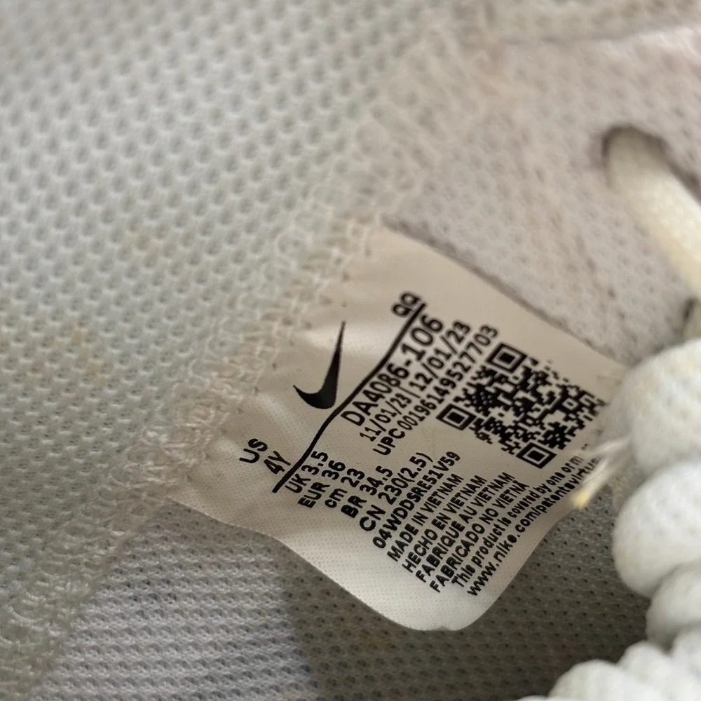 Nike Blazer Mid 77 GS White Pink Foam Suede Sneakers DA4086-106 Kids 4Y
